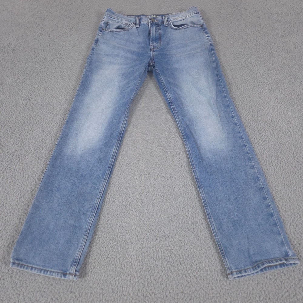 Goodfellow Jeans Mens 30x30 Blue Slim Straight Total Flex Mid Rise Denim Stretch